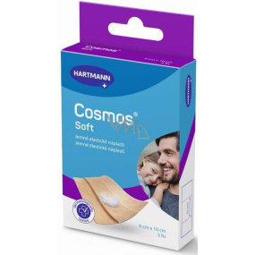 Cosmos Soft jemná elastická náplast 6 cm x 10 cm 5 kusů