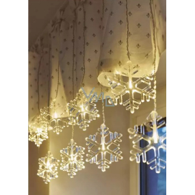 Emos Osvětlení vánoční Vločky závěs 84 cm 8 LED + 5 m přívodní kabel, teplá bílá