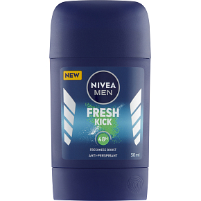 Nivea Men Fresh Kick tuhý antiperspirant, 50 ml Nivea Men Fresh Kick tuhý antiperspirant, 50 ml