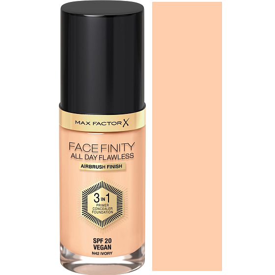 Max Factor Facefinity All Day Flawless 3v1 make-up 42 Ivory 30 ml