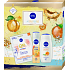 Nivea Box Fresh Apricot dárková sada sprchový gel, antiperpirant, pleťová maska
