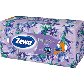 Zewa Deluxe Family Box 3vrstvé papírové kapesníky, 90 ks Zewa Deluxe Family Box 3vrstvé papírové kapesníky, 90 ks