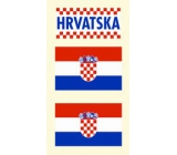 Arch Tetovací obtisky na obličej i tělo Chorvatsko vlajka 3 motiv