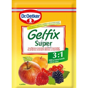 Dr. Oetker Gelfix Super směs na přípravu ovocných džemů a marmelád 3:1 25 g