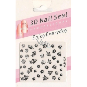 Nail Accessory 3D nálepky na nehty 1 aršík 10100 HLB-127