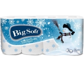 Big Soft Zima Sněhulák toaletní papír s potiskem 3 vrstvý 160 útržků 8 kusů
