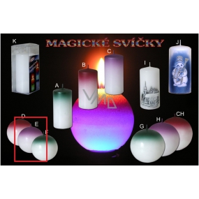 Lima Magická fialová svíčka koule 80 mm 1 kus