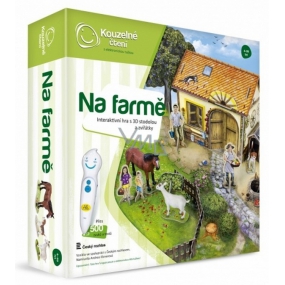 Albi Kouzelné čtení interaktivní hra Na farmě s 3D stodolou a zvířátky, věk 4+