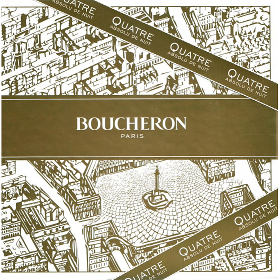 Boucheron Quatre Absolu de Nuit pour Femme parfémovaná voda pro ženy 50 ml + tělové mléko 100 ml, dárková sada
