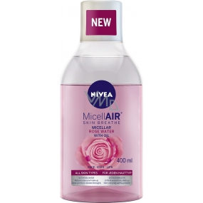 Nivea MicellAir dvoufázová micelární voda s růžovou vodou 400 ml