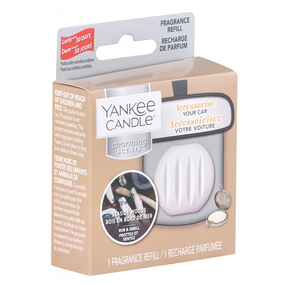 Yankee Candle Seaside Woods - Přímořská dřeva náplň vůně do auta Charming Scents 30 g
