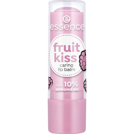 Essence Fruit Kiss Caring Lip Balm balzám na rty 01 Raspberry Dream 4,8 g