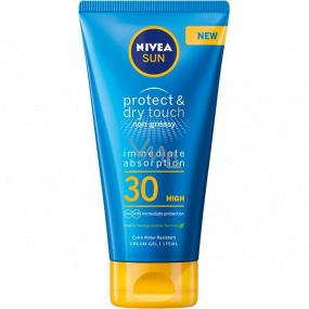 Nivea Sun Protect & Dry Touch OF 30 neviditelný gelový krém na opalování 175 ml
