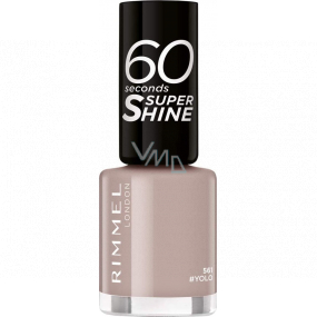 Rimmel London 60 Seconds Super Shine Nail Polish lak na nehty 561 Yolo 8 ml