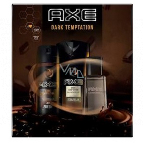 Axe Dark Temptation sprchový gel pro muže 250 ml + deodorant sprej 150 ml + voda po holení 100 ml, kosmetická sada