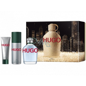 Hugo Boss Hugo Man toaletní voda pro muže 125 ml + deodorant sprej 150 ml + sprchový gel 50 ml, dárková sada pro muže