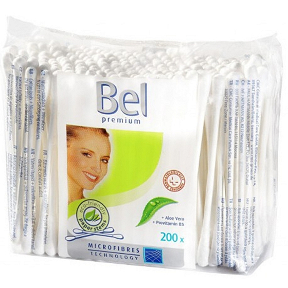 Bel Premium Aloe Vera a Provitamin B5 papírové vatové tyčinky 200 kusů