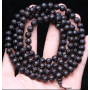 108 Mala náhrdelník Ebenové přírodní tibetské buddhistické modlitební kolo, šestiznakové mantra korálky, 8 mm