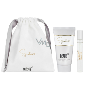 Signature parfémovaná voda 7,5 ml + tělové mléko 50 ml + vak, dárková sada pro ženy