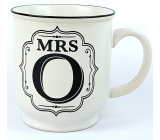 Albi Plecháček keramický s nápisem Mrs O 320 ml