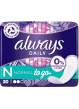 Always Daily To go Normal slipové intimní vložky 20 kusů