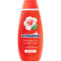 Schauma šampon Stronger for Longer Hair pro dlouhé vlasy s ibiškem a rozmarýnem 400ml