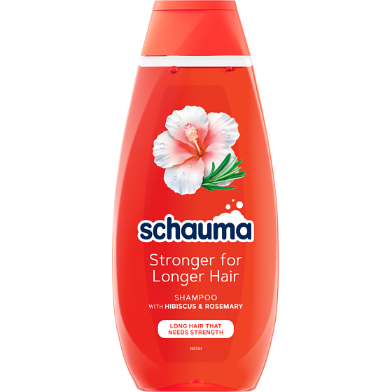 Schauma šampon Stronger for Longer Hair pro dlouhé vlasy s ibiškem a rozmarýnem 400ml