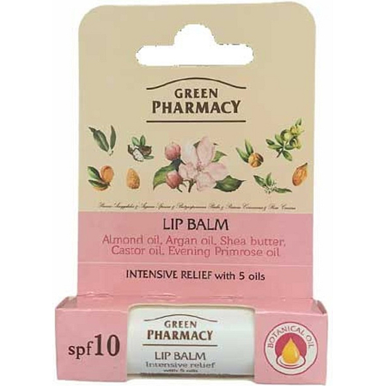 Green Pharmacy Balzám na rty Pro intenzivní úlevu, 3,6 g