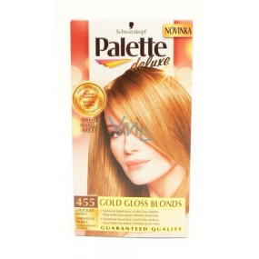Schwarzkopf Palette Deluxe pečujících 7 olejů barva na vlasy 455 Zářivě zlatá skořicová
