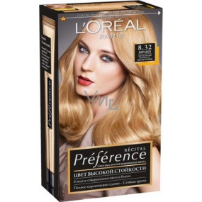 Loreal Paris Préférence Récital barva na vlasy 8.32 berlin růžovozlatá blond