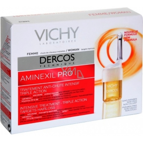 Vichy Dercos Aminexil Pro Intenzivní kúra proti vypadávání vlasů pro ženy 18 x 6 ml