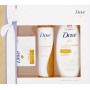 Dove Nourishing Care & Oil sprchový gel 250 ml + sprchový olej 200 ml + toaletní mýdlo 100 g, kosmetická sada