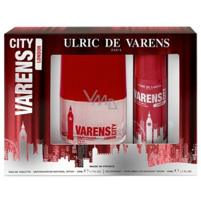 Ulric de Varens City London for Men toaletní voda 50 ml + deodorant sprej 50 ml, dárková sada