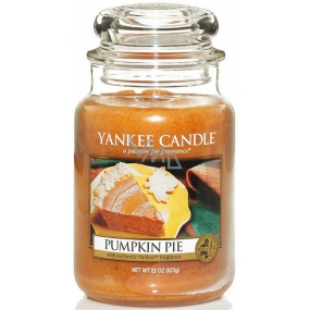 Yankee Candle Pumpkin Pie - Dýňový koláč vonná svíčka Classic velká sklo 623 g