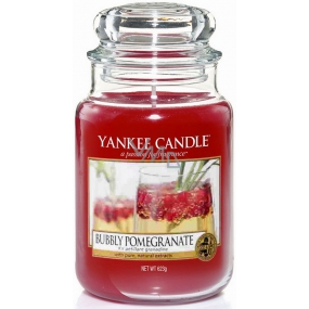 Yankee Candle Bubbly Pomegranate - Šumivé granátové jablko vonná svíčka Classic velká sklo 623 g