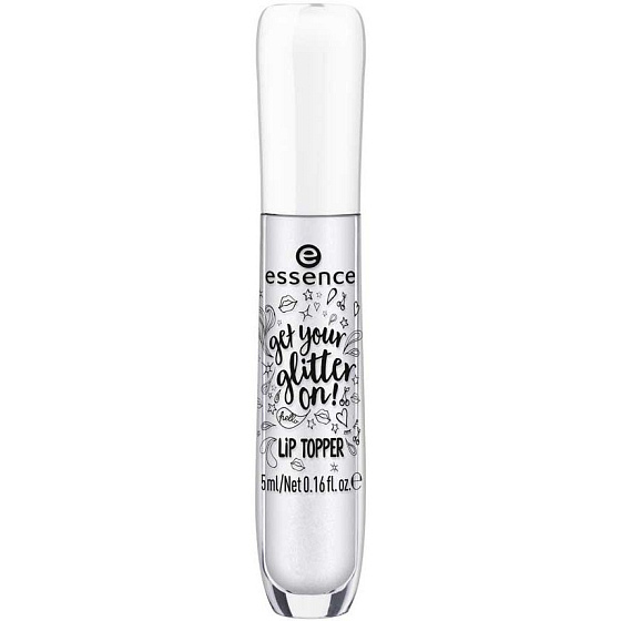Essence Get Your Glitter On! lesk na rty 01 Silver Glam 5 ml