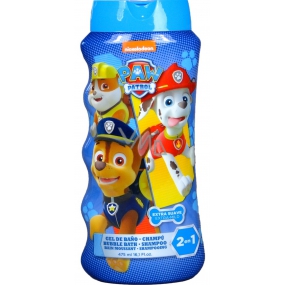 Paw Patrol Tlapková patrola 2v1 šampon na vlasy a tělo & pěna do koupele pro děti 475 ml