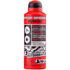 Predator Repelent Outdoor+ voděodolná repelentní impregnace odpuzuje a hubí komáry a klíšťata 200 ml