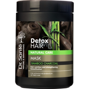 Dr. Santé Detox Hair maska s aktivním uhlím z bambusu pro intenzivní regeneraci vyčerpaných vlasů 1000 ml