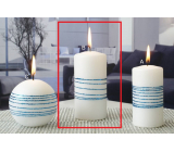 Lima Exclusive svíčka modrá válec 60 x 120 mm 1 kus