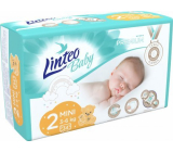 Linteo Baby Premium 2 Mini 3 - 6 kg jednorázové plenky 34 kusů