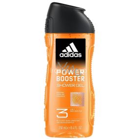 Adidas Power Booster 3in1 sprchový gel na tělo, vlasy a pleť pro muže 250 ml