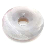 Achát šedý Donut přírodní kámen 30 mm