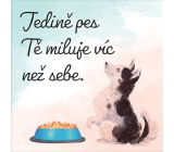 Albi Magnetka Jedině pes Tě miluje víc než sebe 6,5 x 6,5 cm