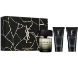 Yves Saint Laurent La Nuit de L´Homme toaletní voda 100 ml + sprchový gel 2 x 50 ml, dárková sada pro muže