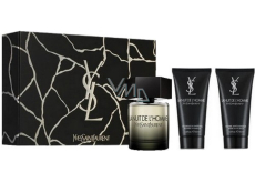 Yves Saint Laurent La Nuit de L´Homme toaletní voda 100 ml + sprchový gel 2 x 50 ml, dárková sada pro muže