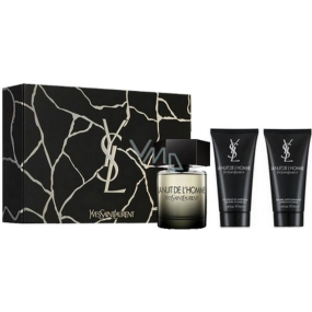 Yves Saint Laurent La Nuit de L´Homme toaletní voda 100 ml + sprchový gel 2 x 50 ml, dárková sada pro muže