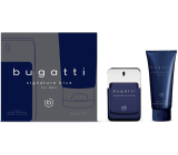 Bugatti Signature Blue toaletní voda 100 ml + sprchový gel 200 ml, dárková sada pro muže