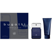 Bugatti Signature Blue toaletní voda 100 ml + sprchový gel 200 ml, dárková sada pro muže