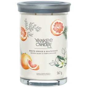 Yankee Candle White Spruce & Grapefruit - Bílý smrk a grapefruit svíčka Signature Tumbler velká sklo 2 knoty 567 g